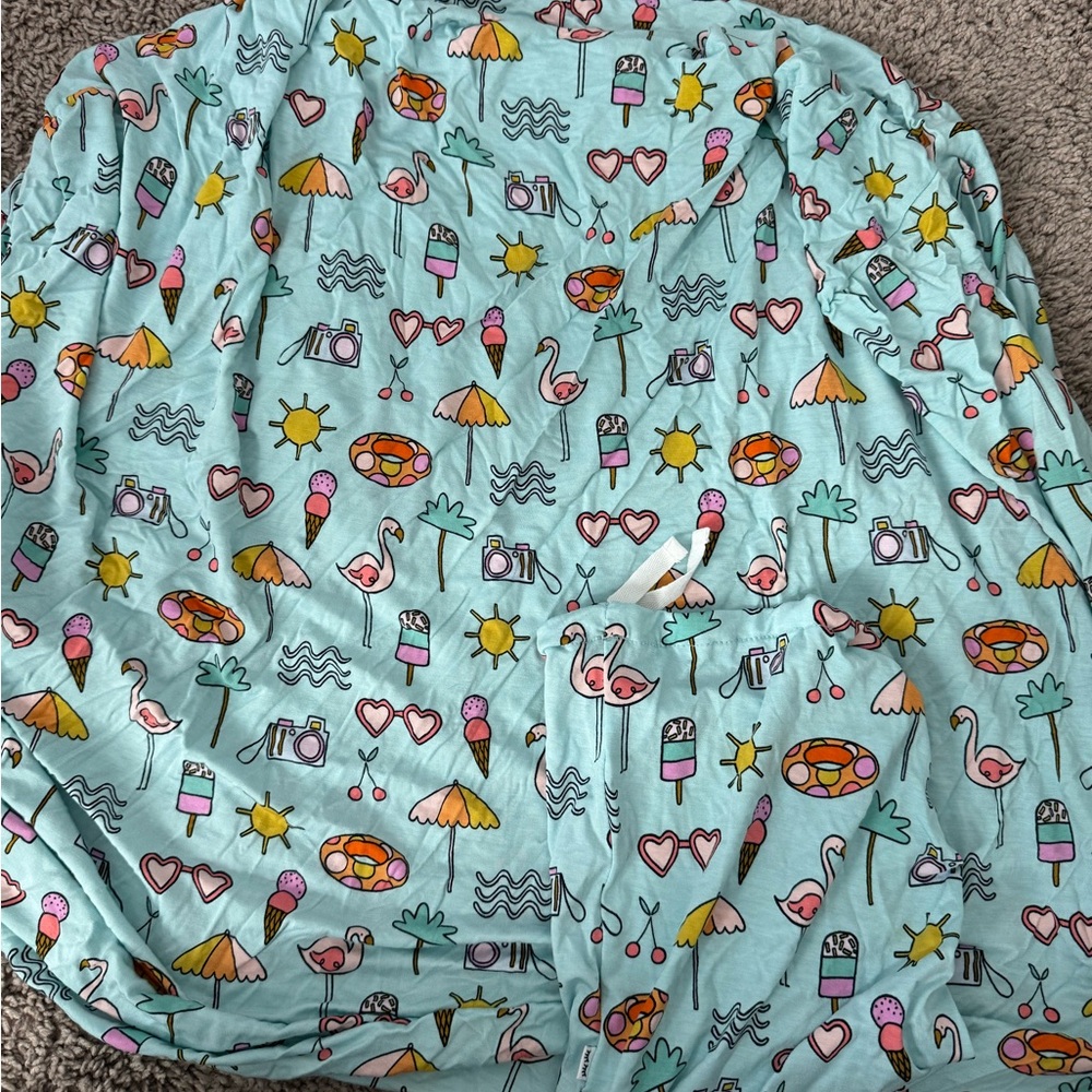 Little Sleepies crib sheet - Pool Party